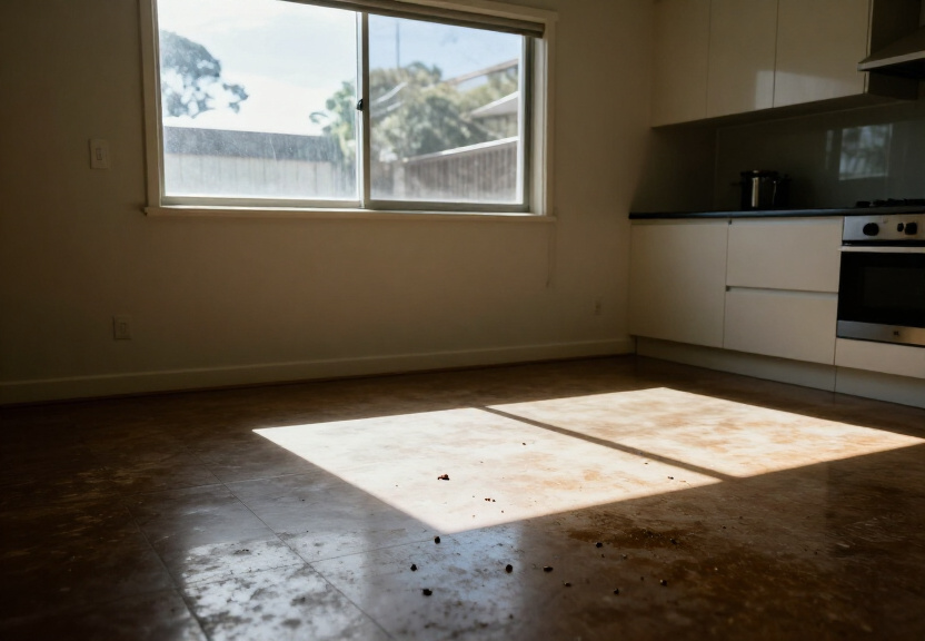 Cockroach infestation in a Punchbowl kitchen before treatment
